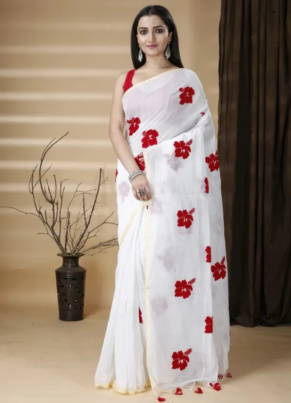 Embroidered_Bollywood_Cotton_Blend_Jaba_Saree