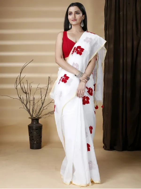 Embroidered_Bollywood_Cotton_Blend_Jaba_Saree