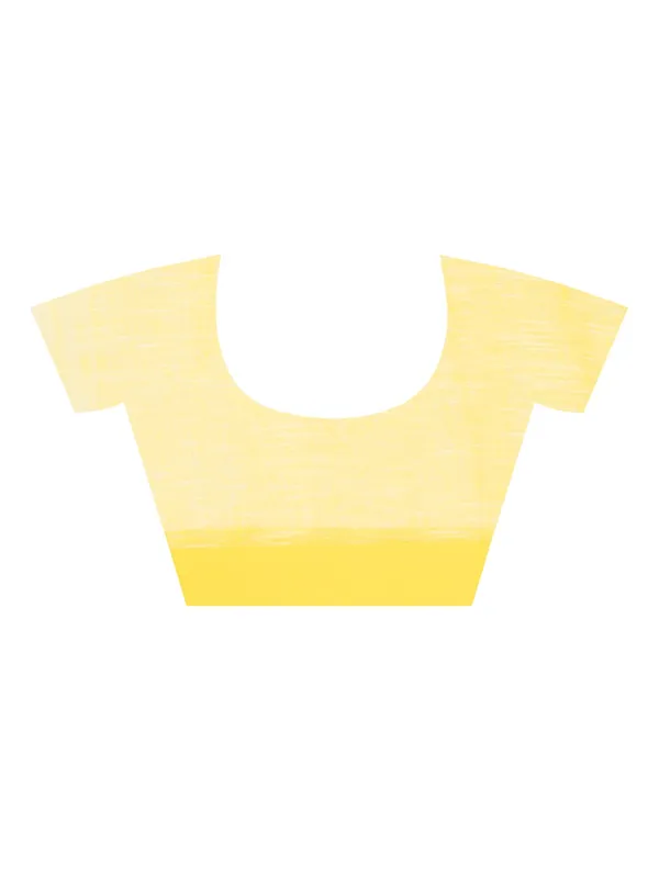Grey_And_Yellow_Handloom_Premium_Quality_Khadi_Ball_Saree_With_Running_Blouse