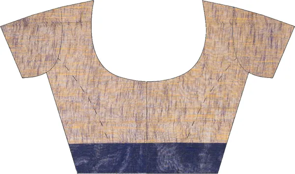 Deep_Brown_&_Blue_Handloom_Premium_Quality_Khadi_Cotton_Saree_for_Women_With_Blouse