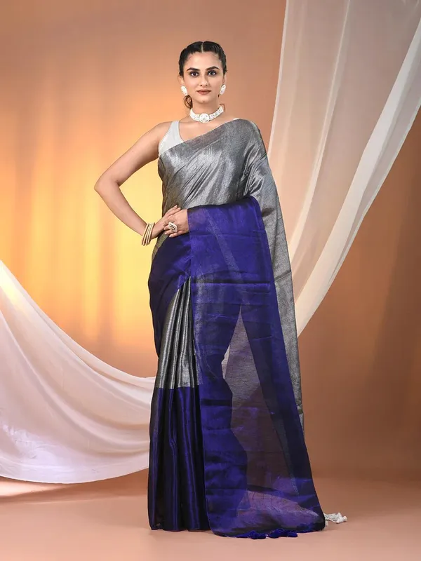Plain_Bollywood_Tissue_Saree