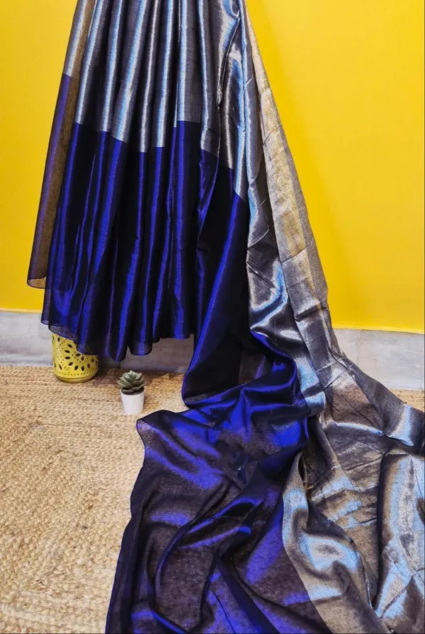 Plain_Bollywood_Tissue_Saree