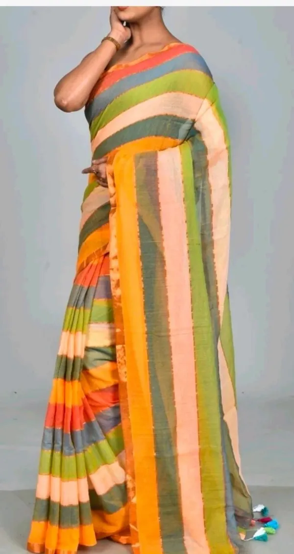 Striped_Premium_Quality_Light_Weight_Soft_Mull_Cotton_Saree_for_Women