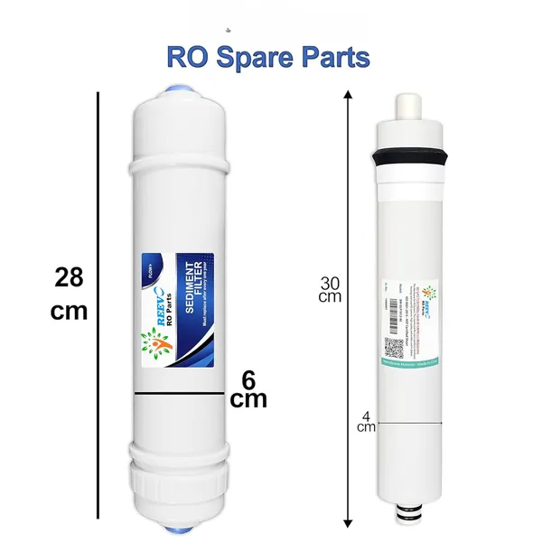 White_80_Gpd_Ro_Membrane_+_Inline_Carbon_&_Sediment_Filters_–_Complete_Water_Purifier_Kit_|_Compatible_With_All_Ro_Systems_|_High_Flow,_Clean_Taste,_Long_Life_(White)