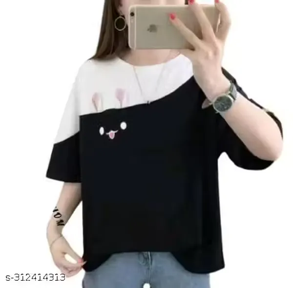 Classy_partywear_women_Cotton_T-Shirt