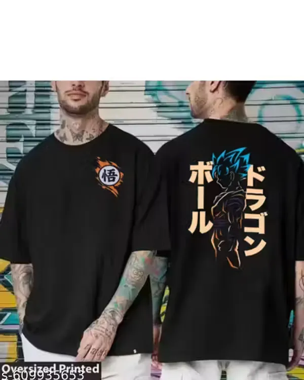 Men's_Oversized_Cotton_T-Shirt_–_Drop_Shoulder_Goku_Super_Saiyan_Dragon_Ball_Z_Anime_Manga_Tshirt