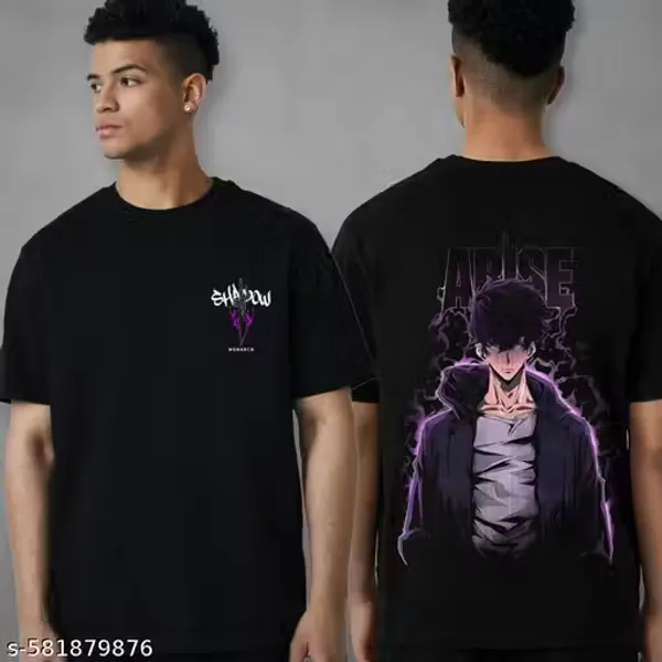 SOLO_LEVELING_Black_Cotton_Oversized_Anime_Men's_T-Shirt