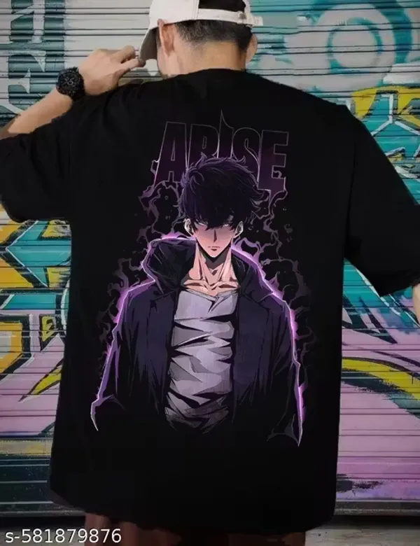 SOLO_LEVELING_Black_Cotton_Oversized_Anime_Men's_T-Shirt