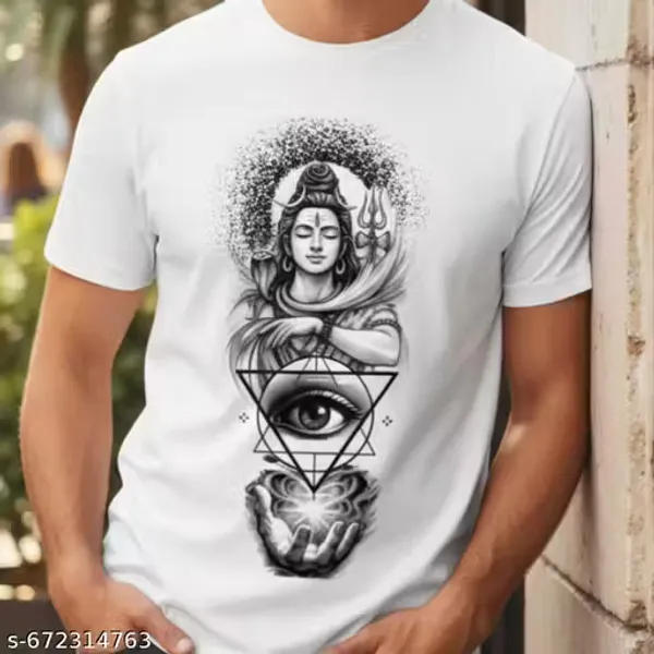 White_Mahadev_Shiv_Graphic_Print_Cotton_Blend_Dri_Fit_Regular_Fit_Cotton_T-Shirt__for_Men_Gym_Casual_Wear