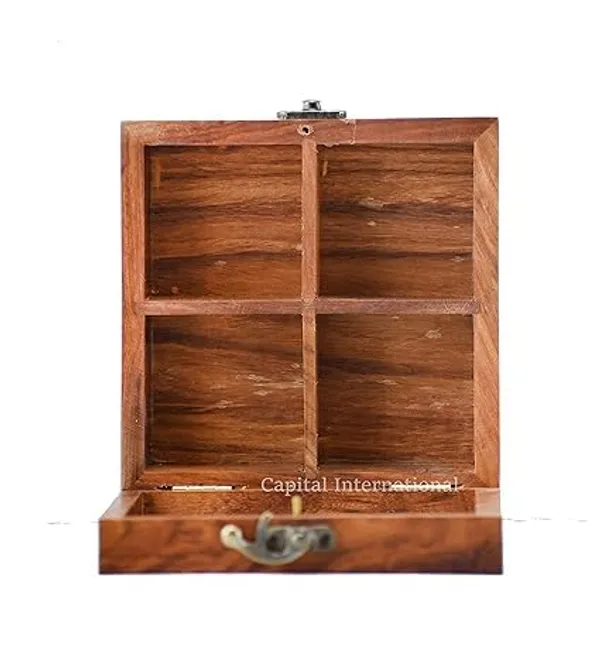 Handcrafted_Wooden_Masala_Box_With_Spice_Organizer_With_Glass_Top_And_Spoon