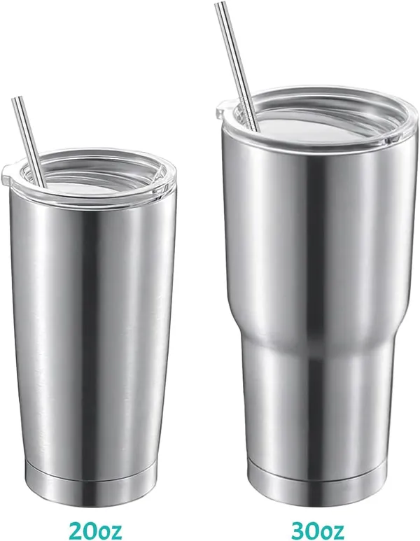Eco_Friendly_Stainless_Steel_Straws_With_Cleaning_Brush_And_Carrying_Case_Reusable_And_Durable_For_Smoothies_Drinks
