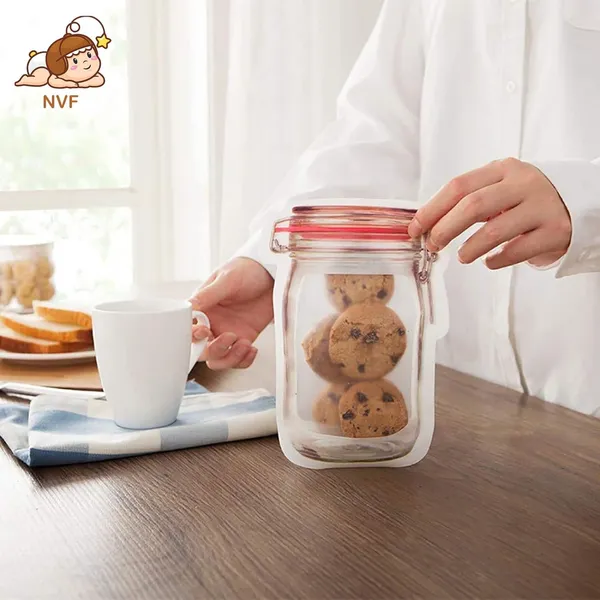 Reusable_Food_Storage_Bags_With_Airtight_Seals_For_Freshness_Preservation_Featuring_Durable_And_Leak_Resistant_Materials_For_Convenient_Food_Storage_And_Organization