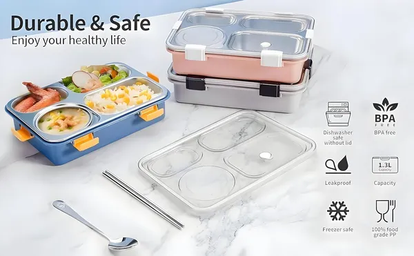 4_Section_Steel_Lunch_Box_Durable_Stainless_Steel_Bento_Box_With_Lid