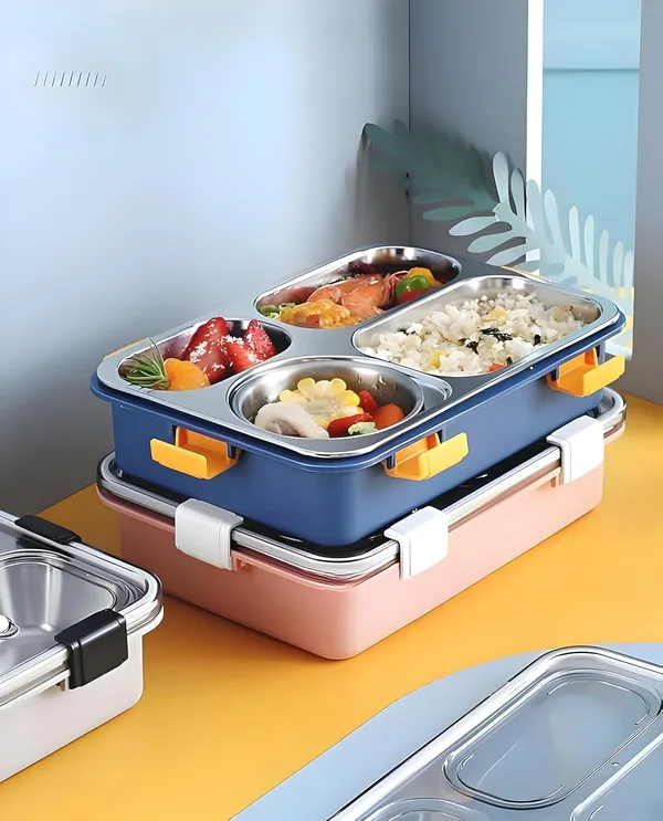 4_Section_Steel_Lunch_Box_Durable_Stainless_Steel_Bento_Box_With_Lid