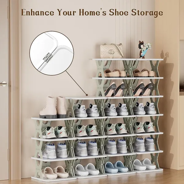 Foldable_Smart_Shoe_Rack_Multifunctional_Entryway_Storage_Stand_With_Collapsible_Design_Free_Standing_Organization_Solution_For_Shoes