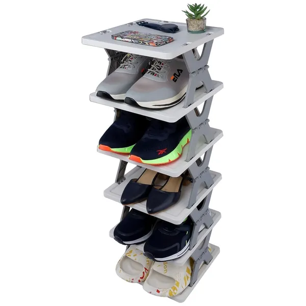 Foldable_Smart_Shoe_Rack_Multifunctional_Entryway_Storage_Stand_With_Collapsible_Design_Free_Standing_Organization_Solution_For_Shoes