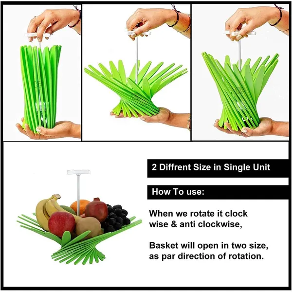 Multi_Purpose_Foldable_Fruit_And_Vegetable_Storage_Net_Bowl_With_Unique_Twisted_Flower_Design_Reusable_And_Decorative_Basket_Holder_Stand_For_Dining_Table
