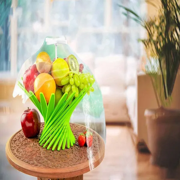 Multi_Purpose_Foldable_Fruit_And_Vegetable_Storage_Net_Bowl_With_Unique_Twisted_Flower_Design_Reusable_And_Decorative_Basket_Holder_Stand_For_Dining_Table