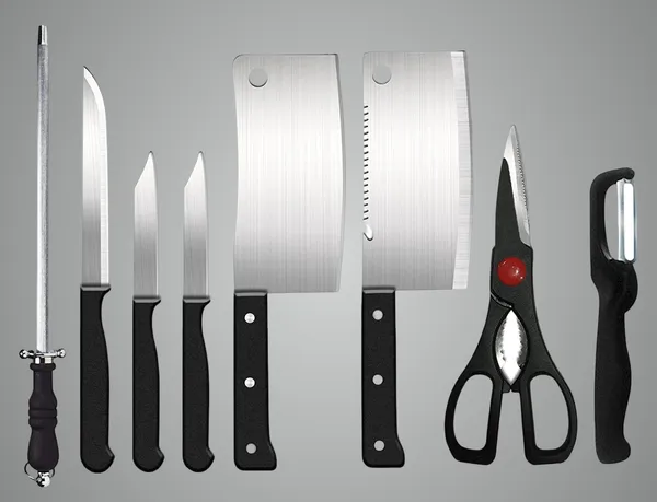 Multipurpose_Kitchen_Knife_Set_With_Stainless_Steel_Blades_Includes_Meat_And_Vegetable_Knives_Scissors_Peeler_And_Sharpener