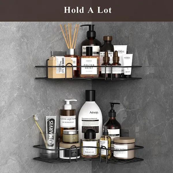 Wall_Mounted_Corner_Shelf_Metal_Self_Adhesive_Space_Saving_Modern_Bathroom_Storage