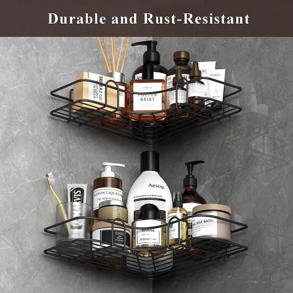 Wall_Mounted_Corner_Shelf_Metal_Self_Adhesive_Space_Saving_Modern_Bathroom_Storage