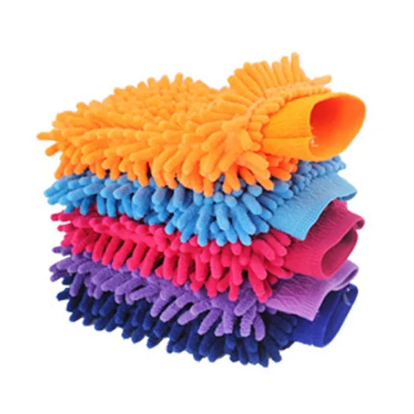 Microfiber_Wash_Mitt_Cleaning_Gloves_Super_Soft_Single_Sided_Chenille_Duster