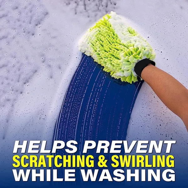 Microfiber_Wash_Mitt_Cleaning_Gloves_Super_Soft_Single_Sided_Chenille_Duster
