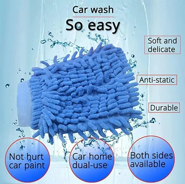 Microfiber_Wash_Mitt_Cleaning_Gloves_Super_Soft_Single_Sided_Chenille_Duster