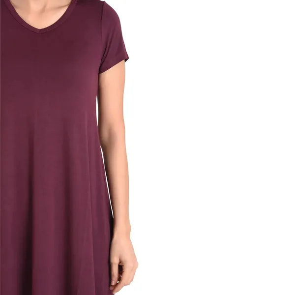 Burgundy_Summer_Swing_Dress_-_Women_Casual_Dress_with_Pocket