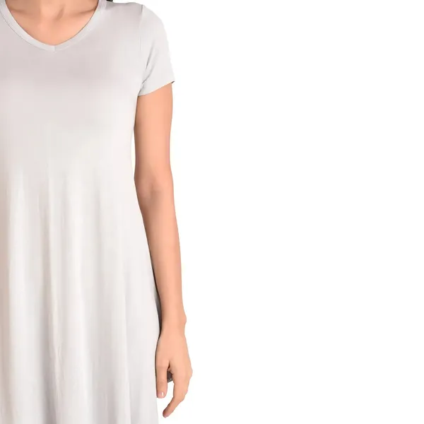 Grey_Summer_Swing_Dress_-_Women_Casual_Dress_with_Pocket