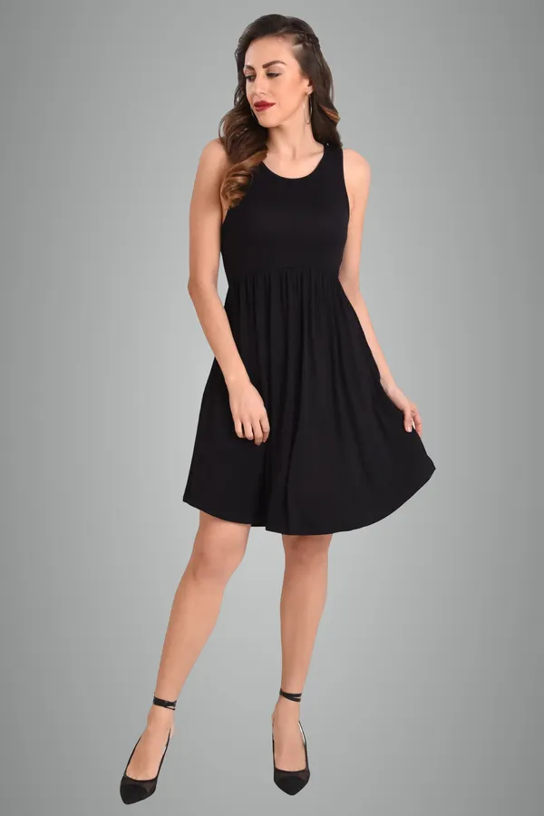 Black_Summer_Swing_Dress_-_Women_Casual_Dress_with_Pocket