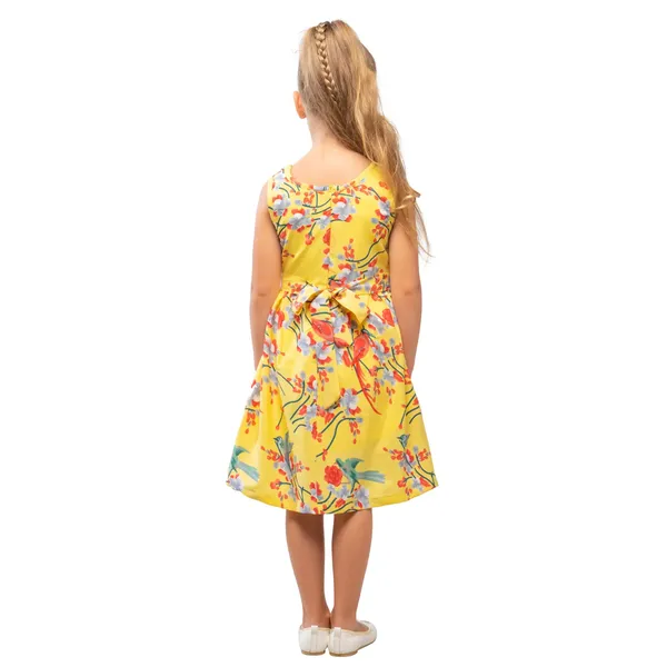 Yellow_Baby_Girls_Casual_Dress_Kids_Summer_Party_Sleeveless_Dresses