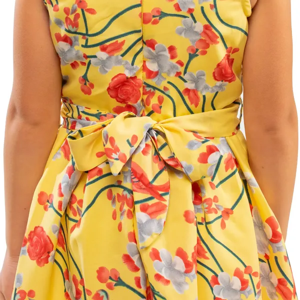 Yellow_Baby_Girls_Casual_Dress_Shoulder_Bow_Kids_Summer_Party_Sleeveless_Dresses