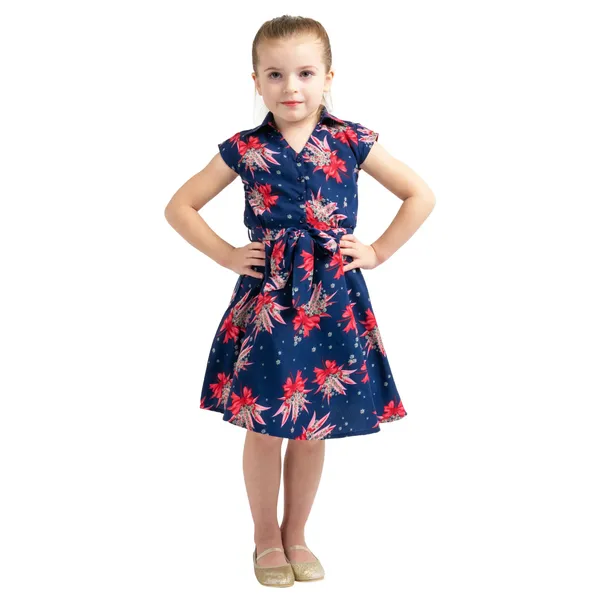 Navy_Baby_Girls_Casual_Dress_V_Neck_Kids_Summer_Party_Cap_Sleeves_Dresses