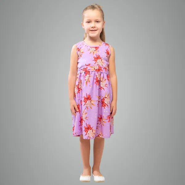 Pink_Baby_Girls_Casual_Dress_Round_Neck_Kids_Summer_Party_Sleeveless_Dresses
