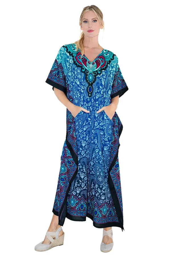 Elegant_Blue_Kaftan_Dresses_for_Women_-_Ideal_for_Loungewear_&_Swimwear_Modern_Caftans_Long_Dresses