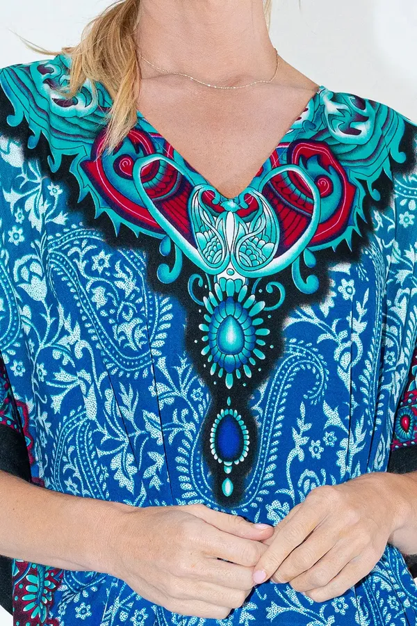 Elegant_Blue_Kaftan_Dresses_for_Women_-_Ideal_for_Loungewear_&_Swimwear_Modern_Caftans_Long_Dresses