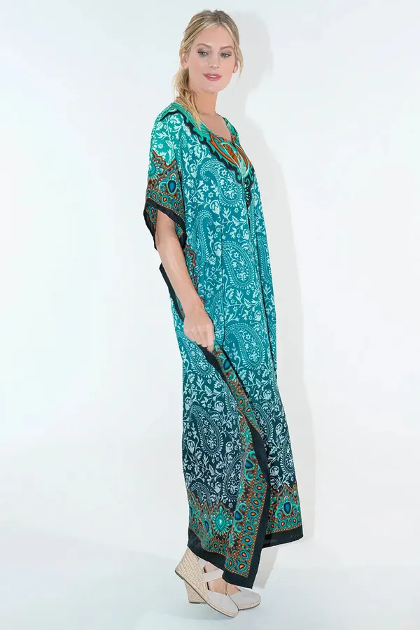 Elegant_Teal_Kaftan_Dresses_for_Women_-_Ideal_for_Loungewear_&_Swimwear_Modern_Caftans_Long_Dresses