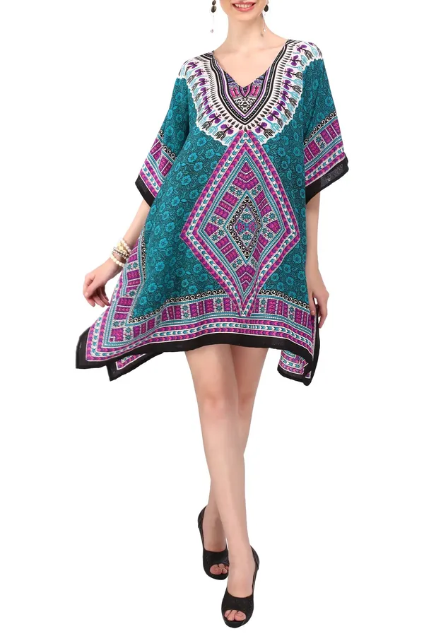 ElegantTeal_Kaftan_Dresses_for_Women_-_Ideal_for_Loungewear_&_Swimwear_Modern_Caftans_Long_Dresses