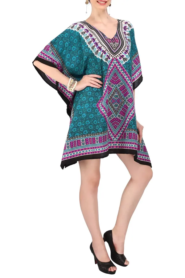 ElegantTeal_Kaftan_Dresses_for_Women_-_Ideal_for_Loungewear_&_Swimwear_Modern_Caftans_Long_Dresses