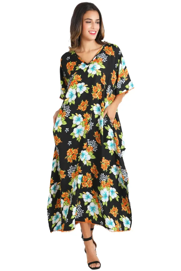 Elegant_Black_Kaftan_Dresses_for_Women_-_Ideal_for_Loungewear_&_Swimwear_Modern_Caftans_Long_Dresses_|_100%_Polyester