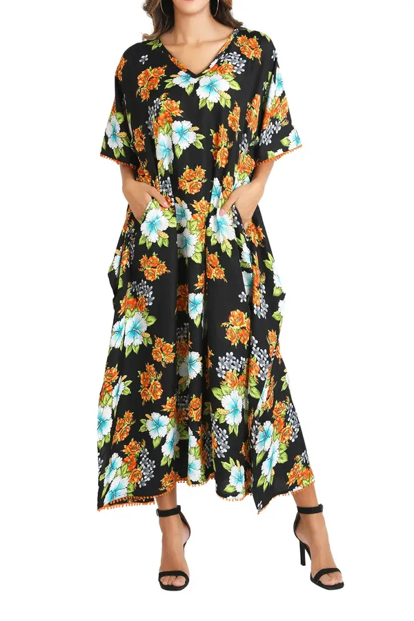 Elegant_Black_Kaftan_Dresses_for_Women_-_Ideal_for_Loungewear_&_Swimwear_Modern_Caftans_Long_Dresses_|_100%_Polyester