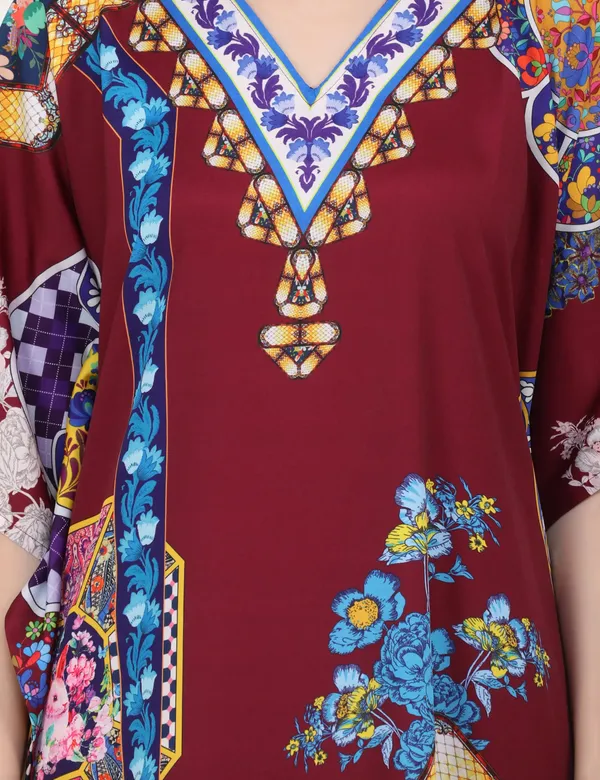 Elegant_Maroon_Kaftan_Dresses_for_Women_-_Ideal_for_Loungewear_&_Swimwear_Modern_Caftans_Long_Dresses
