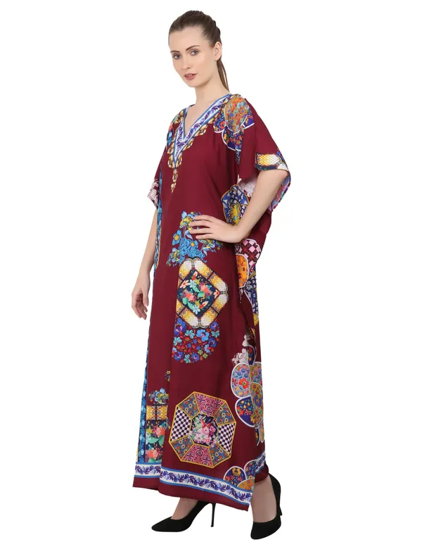 Elegant_Maroon_Kaftan_Dresses_for_Women_-_Ideal_for_Loungewear_&_Swimwear_Modern_Caftans_Long_Dresses