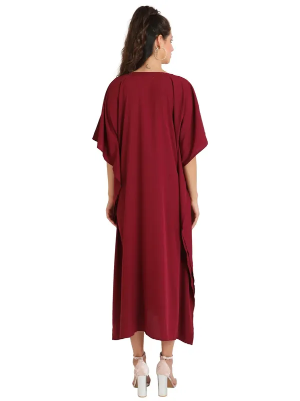 Elegant_Burgundy_Kaftan_Dresses_for_Women_-_Ideal_for_Loungewear_&_Swimwear_Modern_Caftans_Long_Dresses