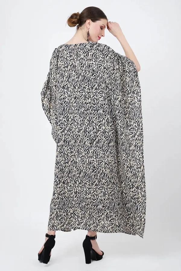 Moss_Crepe_Kaftans_For_Women_|_White_And_Black