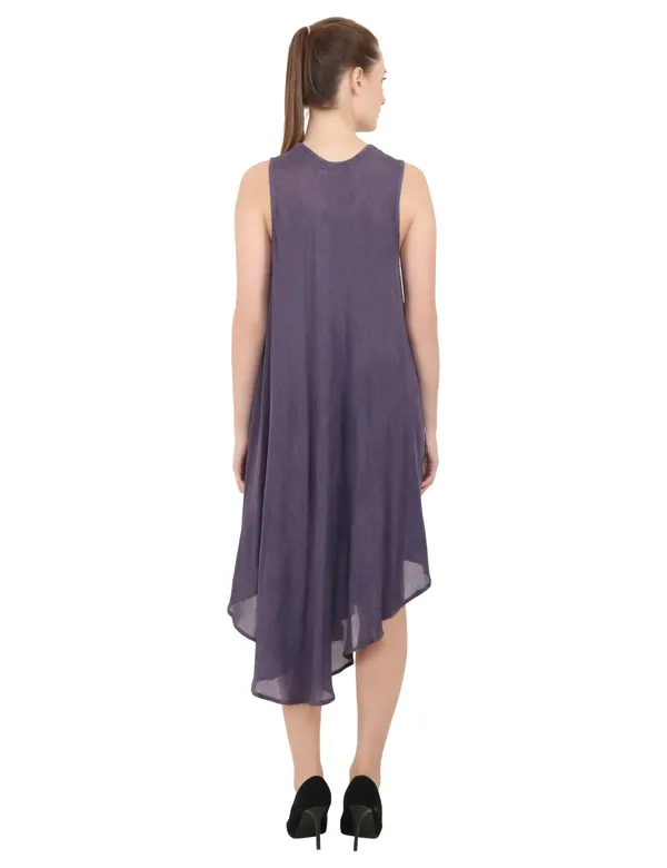 Midi_Dresses_For_Women_|_100%_Viscose_|_Purple
