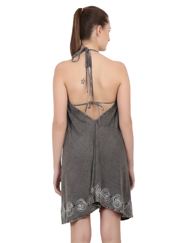 Midi_Dresses_For_Women_|_100%_Viscose_|_Black