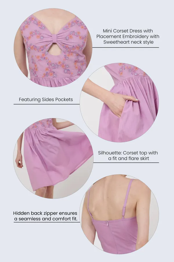 Lilac_100%_Cotton_Midi_Dresses_For_Women