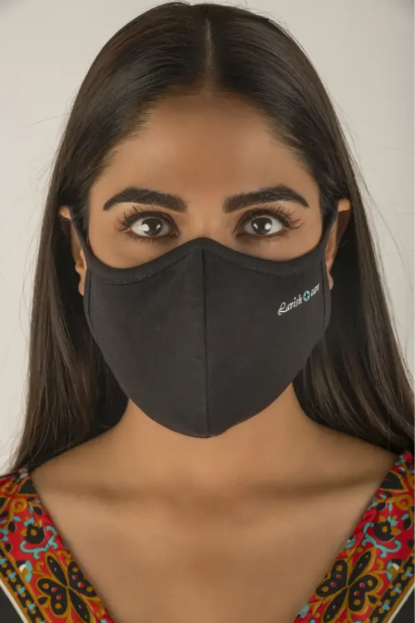 Black_95%_Cotton_&_5%_Spandex_Mask_For_Women